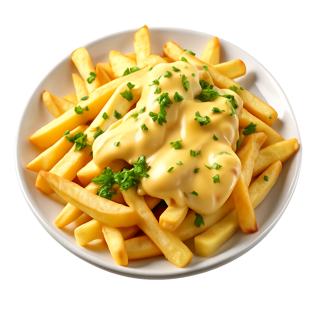 sauce cheese on fries